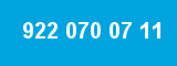 922 070 07 11